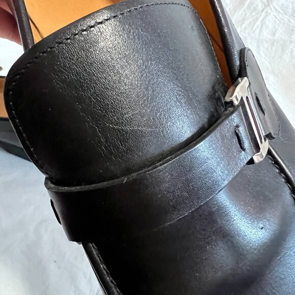 Magnanni slip on shoes Lino Loafer black leather US mens size 15 rubber soles - Picture 12 of 15